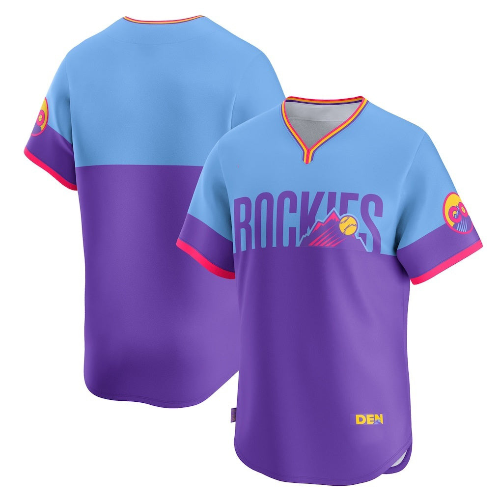 Colorado Rockies Purple-Light Blue RONA 2025 City Connect Limited Jersey