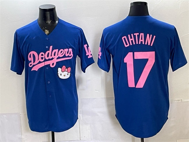 Los Angeles Dodgers #17 Shohei Ohtani Royal RONA 2025 Hello Kitty Vapor Limited Stitched Jersey