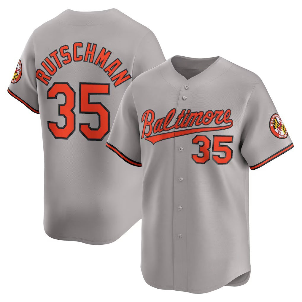 Baltimore Orioles #35 Adley Rutschman Gray RONA Road Limited Player Jersey