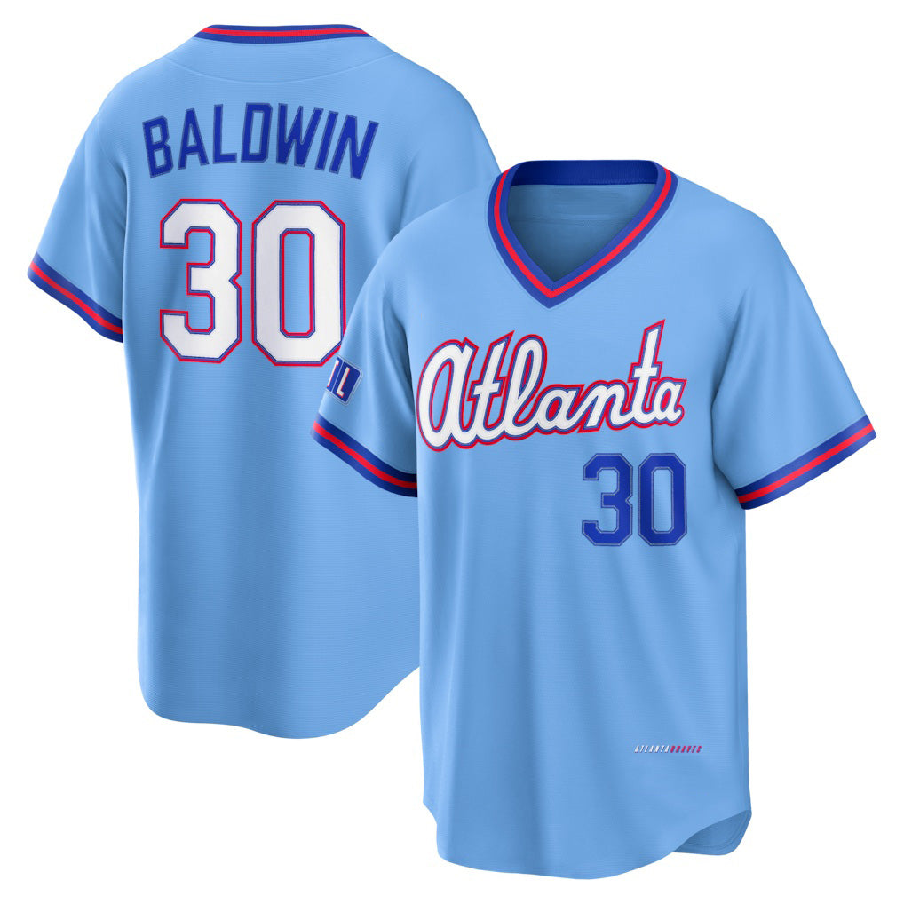 Atlanta Braves #30 Drake Baldwin Powder Blue RONA 2026 City Connect Stadium Jersey