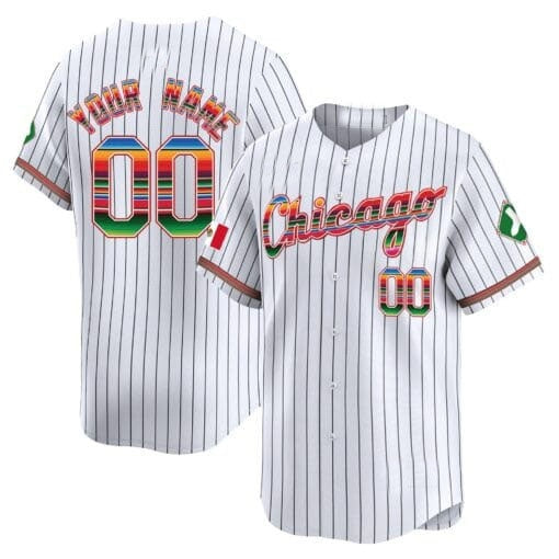 Custom Chicago White Sox Mexico Vapor Premier Limited Jersey V3- White 2 RONA