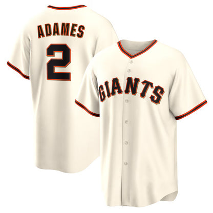 San Francisco Giants #2 Willy Adames RONA Cream Home Replica Jersey