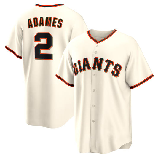 San Francisco Giants #2 Willy Adames RONA Cream Home Replica Jersey