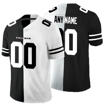 Custom A.Falcons Black And White RONA Split Vapor Untouchable Limited Jersey