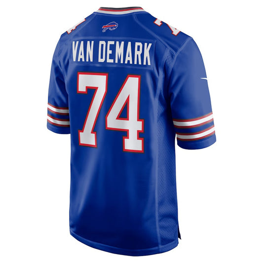 B.Bills #74 Ryan Van Demark Royal RONA Game Player Jersey