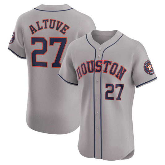 Houston Astros #27 Jose Altuve Gray RONA Road Elite Player Jersey