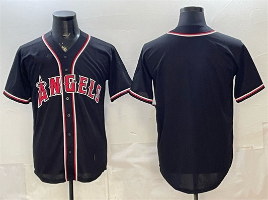 Los Angeles Angels Blank 2026 Fashion Replica Black RONA Out Stitched Jersey
