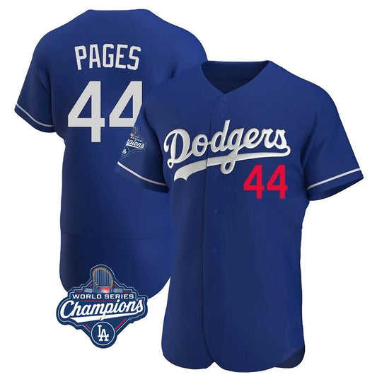 Los Angeles Dodgers #44 Andy Pages Player Royal RONA World Series Meet Limited Elite Home Stitched Jerseys