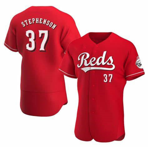 Cincinnati Reds #37 Tyler Stephenson Red RONA Stitched Flex Base Jersey
