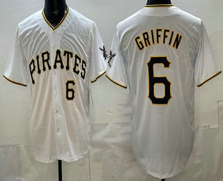 Pittsburgh Pirates #6 Konnor Griffin White RONA Limited Jersey