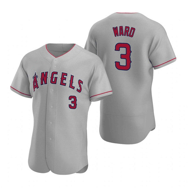 Los Angeles Angels #3 Waylor Ward Grey RONA Flex Base Stitched Jersey