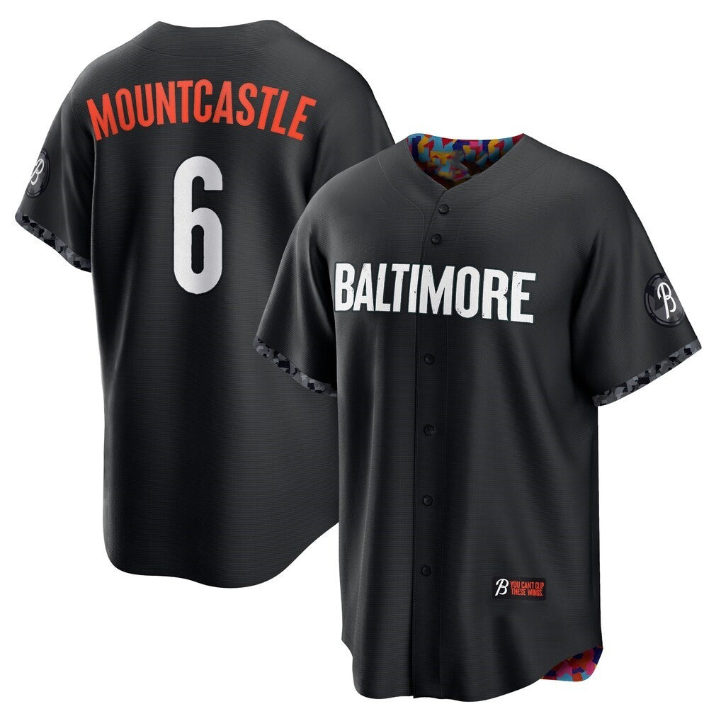 Baltimore Orioles #6 Ryan Mountcastle Black RONA City Connect Replica Player Jersey