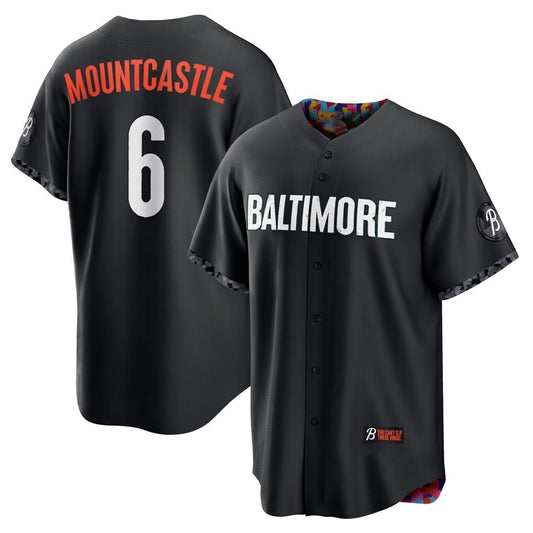 Baltimore Orioles #6 Ryan Mountcastle Black RONA City Connect Replica Player Jersey