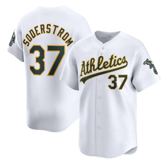 Oakland Athletics #37 Tyler Soderstrom White RONA Home Limited Stitched Jersey