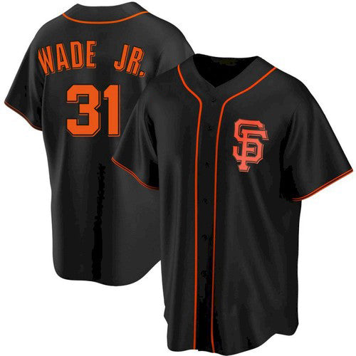 San Francisco Giants #31 LaMonte Wade Jr Black RONA Replica Alternate Jersey