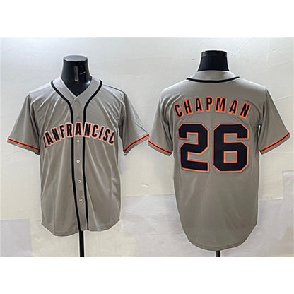 San Francisco Giants #26 Matt Chapman Gray RONA  Cool Base Stitched Jersey 2