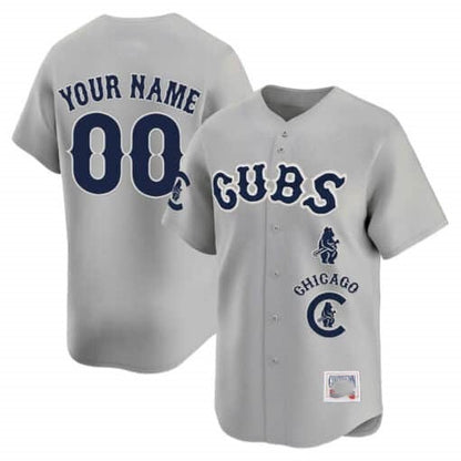 Custom Chicago Cubs Special Vapor Premier Limited Jersey ¨C Gray RONA
