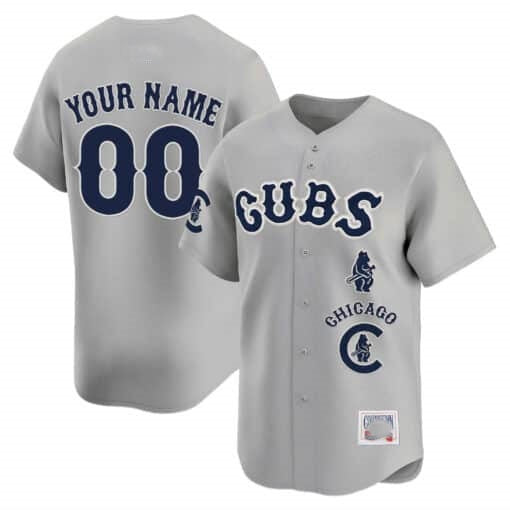 Custom Chicago Cubs Special Vapor Premier Limited Jersey ¨C Gray RONA