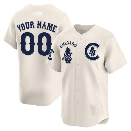 Custom Chicago Cubs Special Vapor Premier Limited Jersey V2 ¨C Cream RONA
