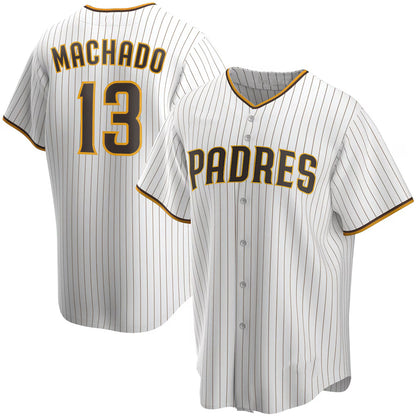 San Diego Padres #13 Manny Machado White RONA Home Replica Player Jersey