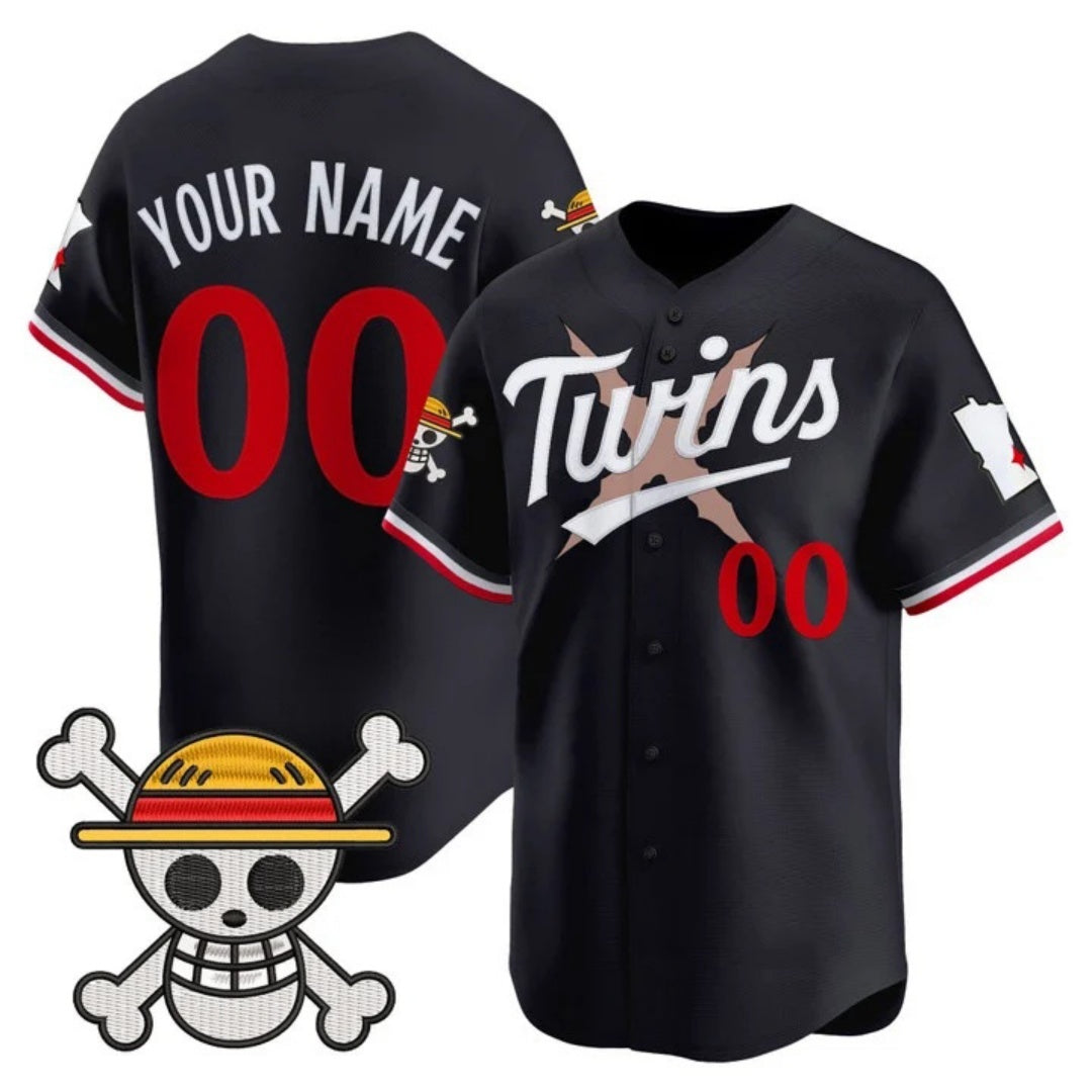 Custom Minnesota Twins x One Piece Navy RONA Vapor Premier Limited Jersey - Stitched