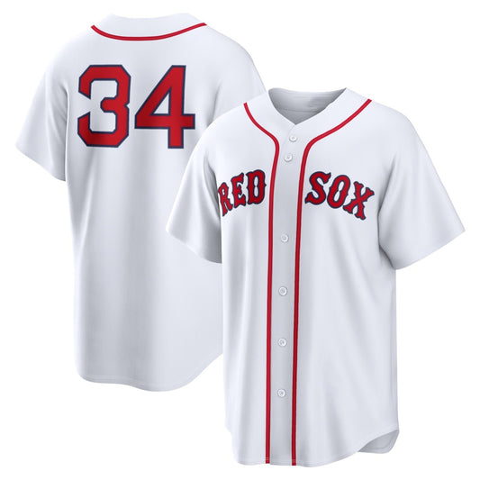 Boston Red Sox #34 David Ortiz White RONA Home Replica Jersey