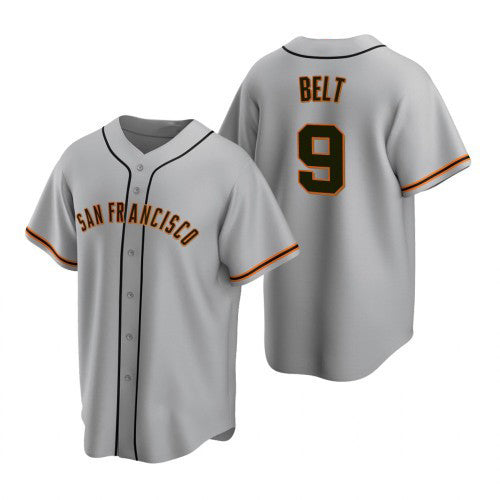 San Francisco Giants #9 Brandon Belt 2020 Grey RONA Jersey