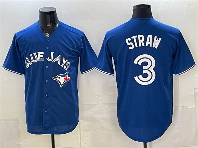 Toronto Blue Jays #3 Myles Straw Royal RONA Stitched Jersey