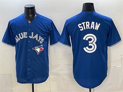 Toronto Blue Jays #3 Myles Straw Royal RONA Stitched Jersey