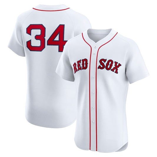Boston Red Sox #34 David Ortiz White RONA Home Elite Jersey