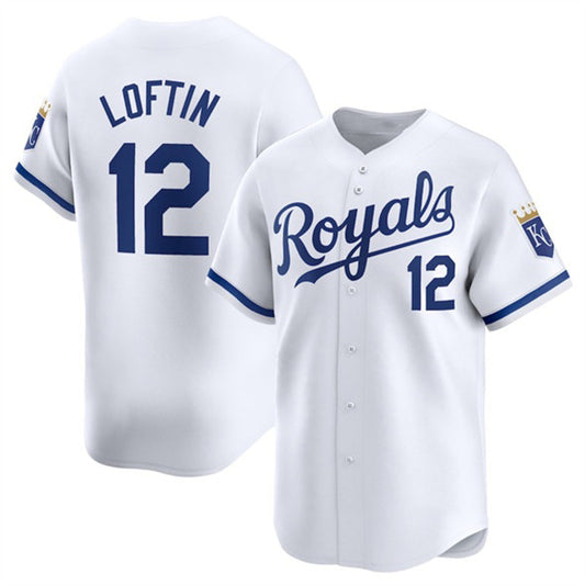 Kansas City Royals #12 Nick Loftin White RONA 2024 Home Limited Stitched Jersey