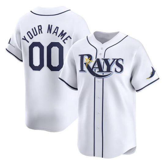 Custom Tampa Bay Rays Active Player White RONA Home Limited Stitched Jersey