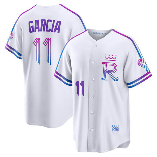 Kansas City Royals #11 Maikel Garcia White RONA 2026 City Connect Stadium Jersey