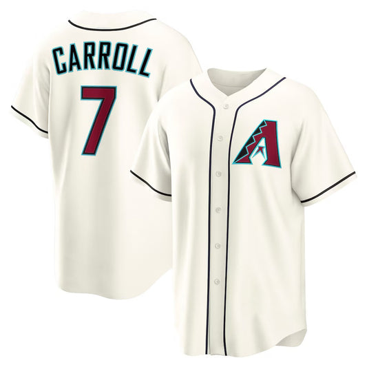 Arizona Diamondbacks #7 Corbin Carroll Cream RONA Home Replica Jersey
