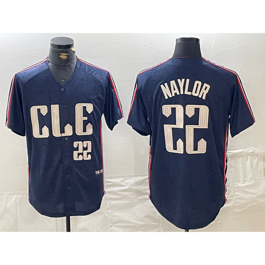 Cleveland Guardians #22 Josh Naylor Number Navy RONA 2024 City Connect Limited Stitched Jersey