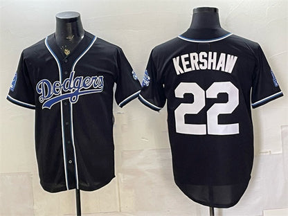 Los Angeles Dodgers #22 Clayton Kershaw B2B Champs 2026 Black RONA Out Style Vapor Limited Stitched Jersey