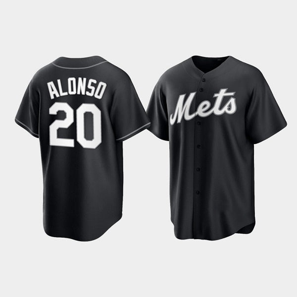 New York Mets #20 Pete Alonso Black RONA Cool Base Stitched Jersey