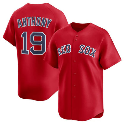 Boston Red Sox #19 Roman Anthony Red RONA 2024 Alternate Limited Stitched Jersey