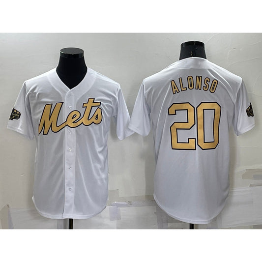New York Mets #20 Pete Alonso White RONA 2022 All Star Stitched Cool Base Jersey