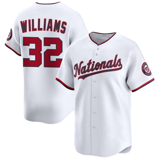 Washington Nationals #32 Trevor Williams White RONA 2025 Home Limited Stitched Jersey