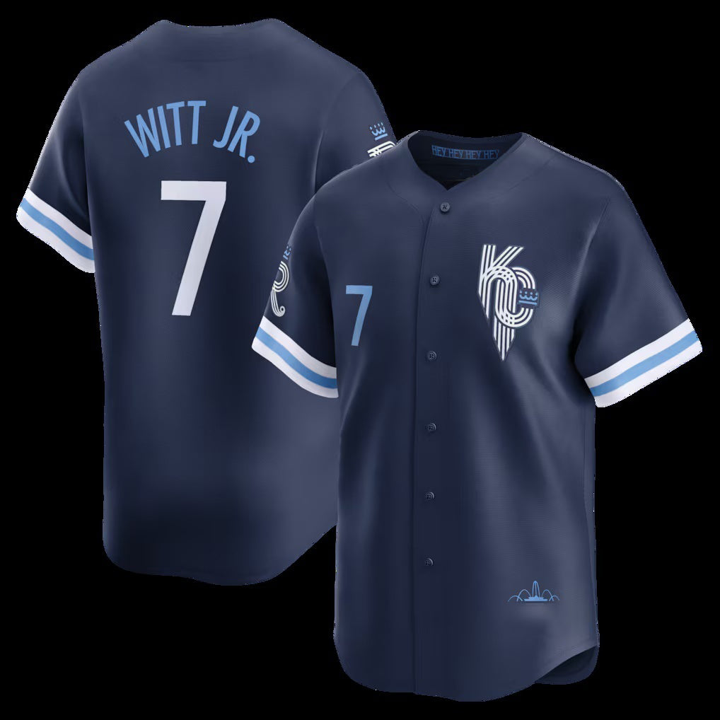 Kansas City Royals #7 Bobby Witt Jr.Navy RONA City Connect Limited Player Jersey