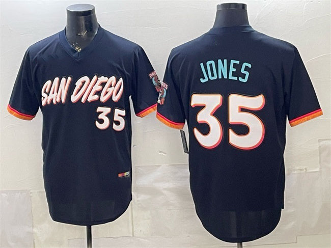 San Diego Padres #35 Randy Jones Obsidian RONA 2026 City Connect Stadium Stitched Jersey