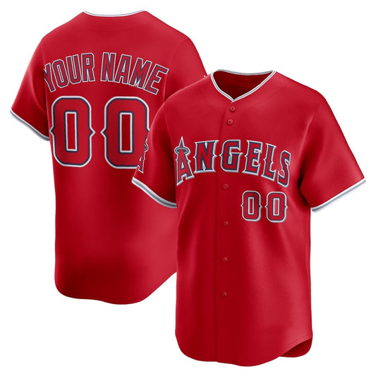 Custom Los Angeles Angels Red RONA Alternate Limited Jersey