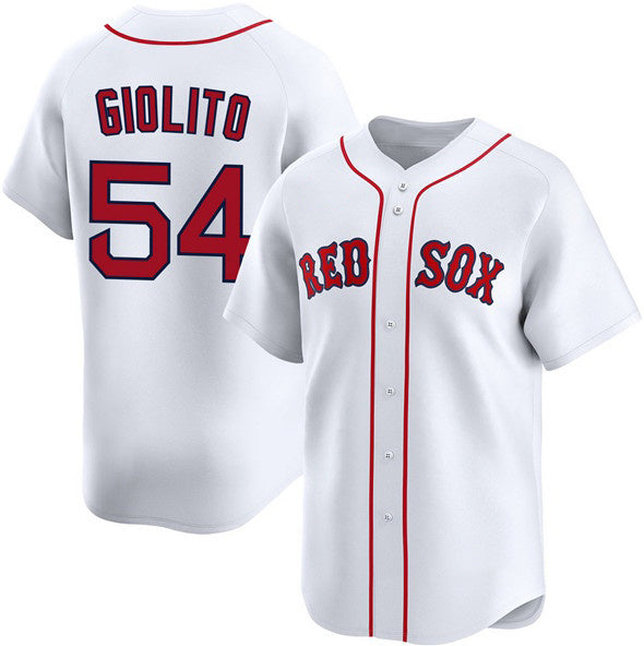 Boston Red Sox #54 Lucas Giolito White RONA 2024 Home Limited Stitched Jersey