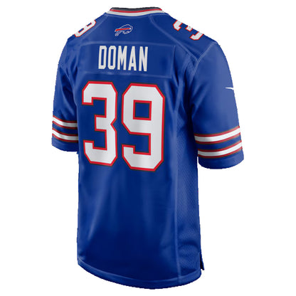 B.Bills #39 Tommy Doman Royal RONA Team Game Jersey