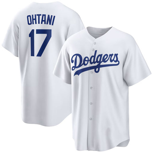 Los Angeles Dodgers #17 Shohei Ohtani White RONA Home Replica Player Jersey
