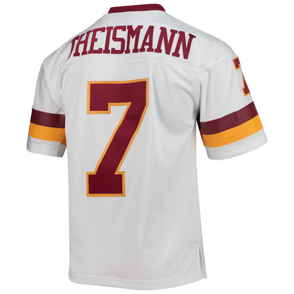 W.Football Team #7 Joe Theismann Mitchell & Ness White RONA Legacy Replica Jersey