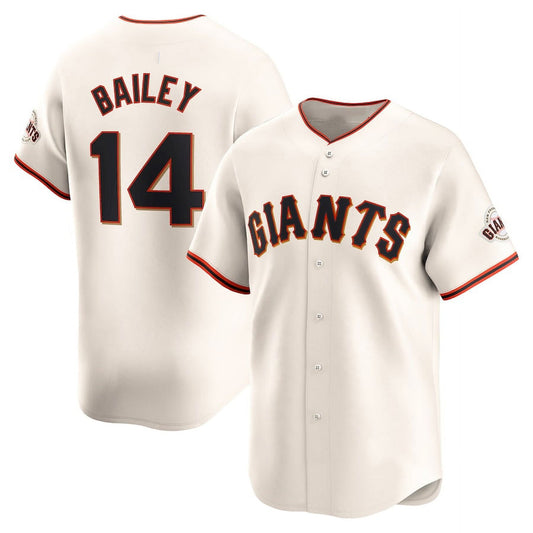 San Francisco Giants #14 Patrick Bailey Cream RONA 2024 Home Limited Stitched Jersey