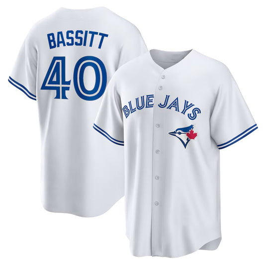 Toronto Blue Jays #40 Chris Bassitt White RONA Home Replica Jersey