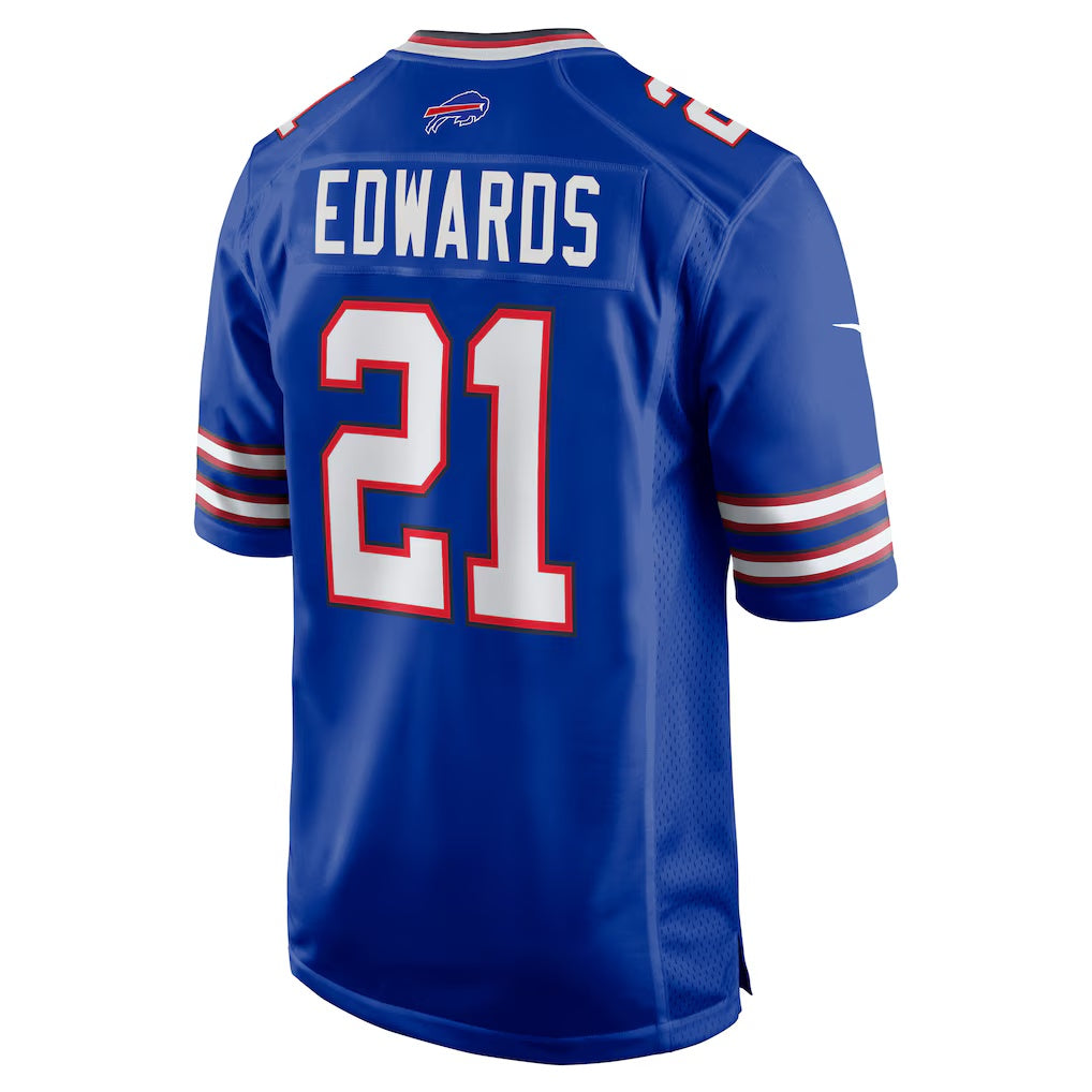 B.Bills #21 Mike Edwards Royal RONA Game Jersey
